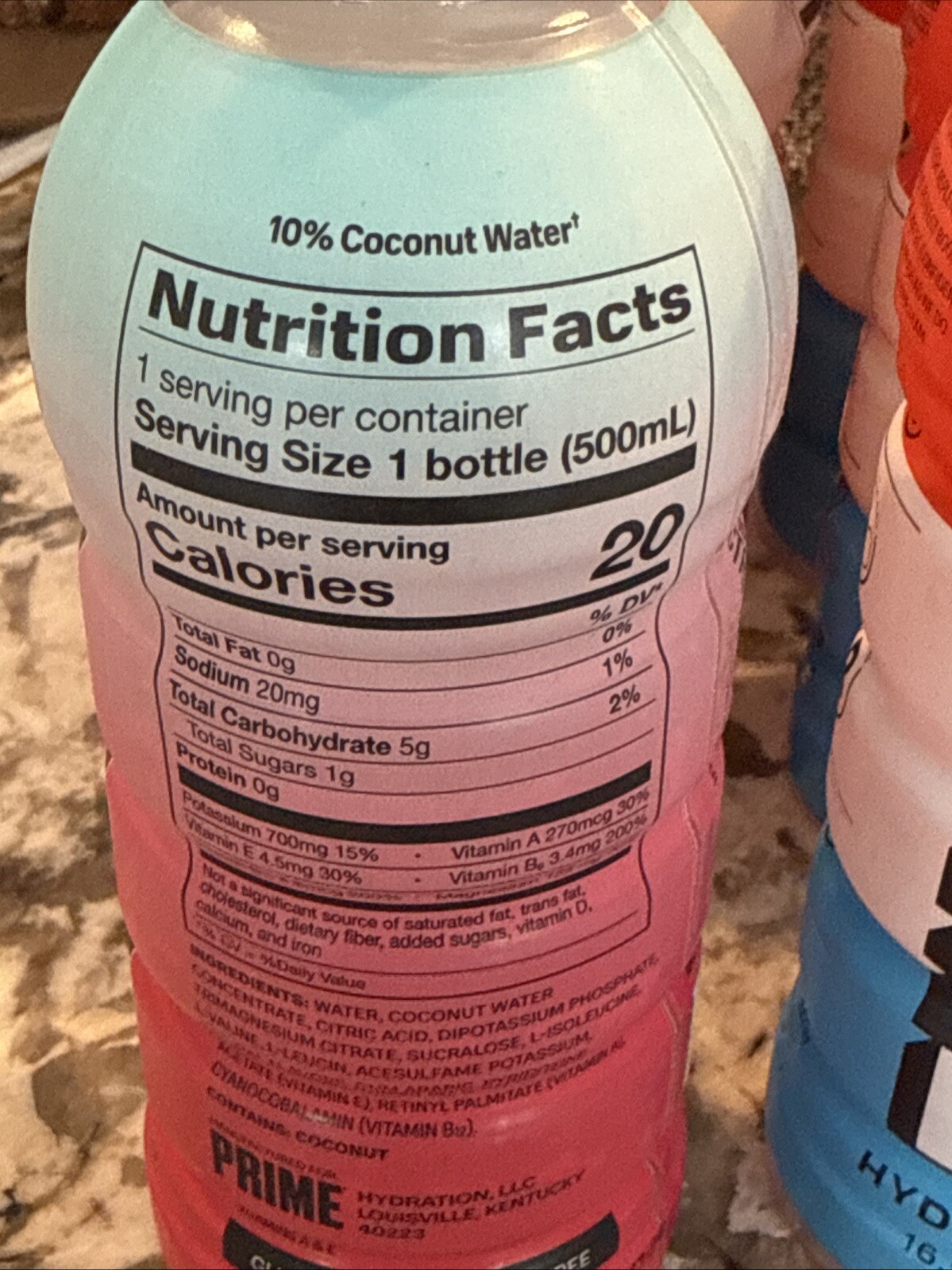 12 PRIME HYDRATION DRINK – 6 ” ICE POP 4 Cherry Freeze 2 Strawberry Watermel”