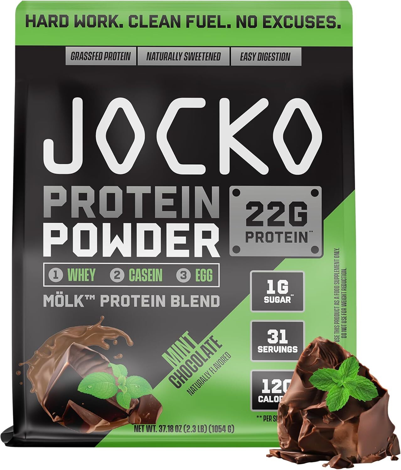 Jocko MOLK Whey Casein Protein Blend Powder 22g Protein 2lb Tubs Pick Flavor New