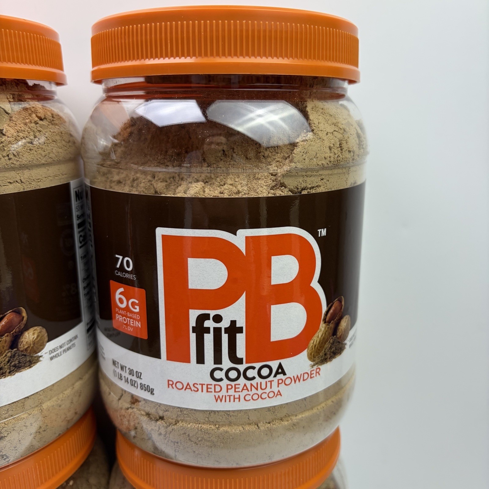 4 PACK PBfit Peanut Butter Powder Chocolate Flavor, Cocoa Roasted, 30 oz
