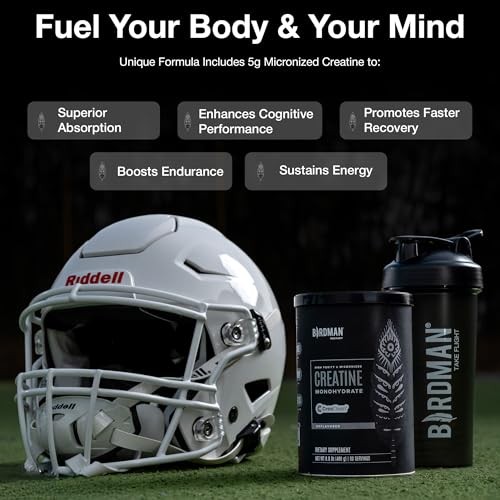 Creatine Monohydrate Powder 5g 80 Servings Muscle Recovery Vegan