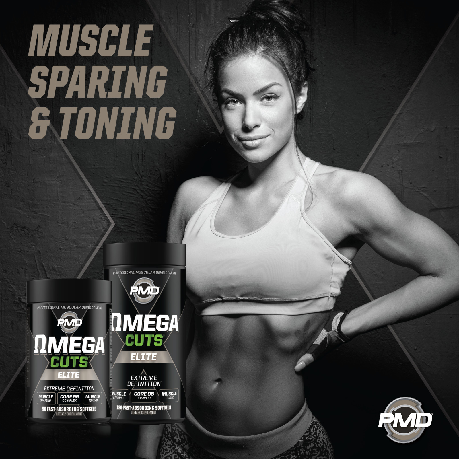 Omega Cuts Elite- Omega Fatty Acids & CLA for Muscle & Definition – 90 Softgels