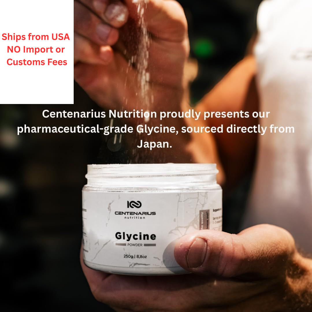 Premium Glycine Powder 250g | Amino Acids Supplement 8.8 Ounce (Pack of 1)