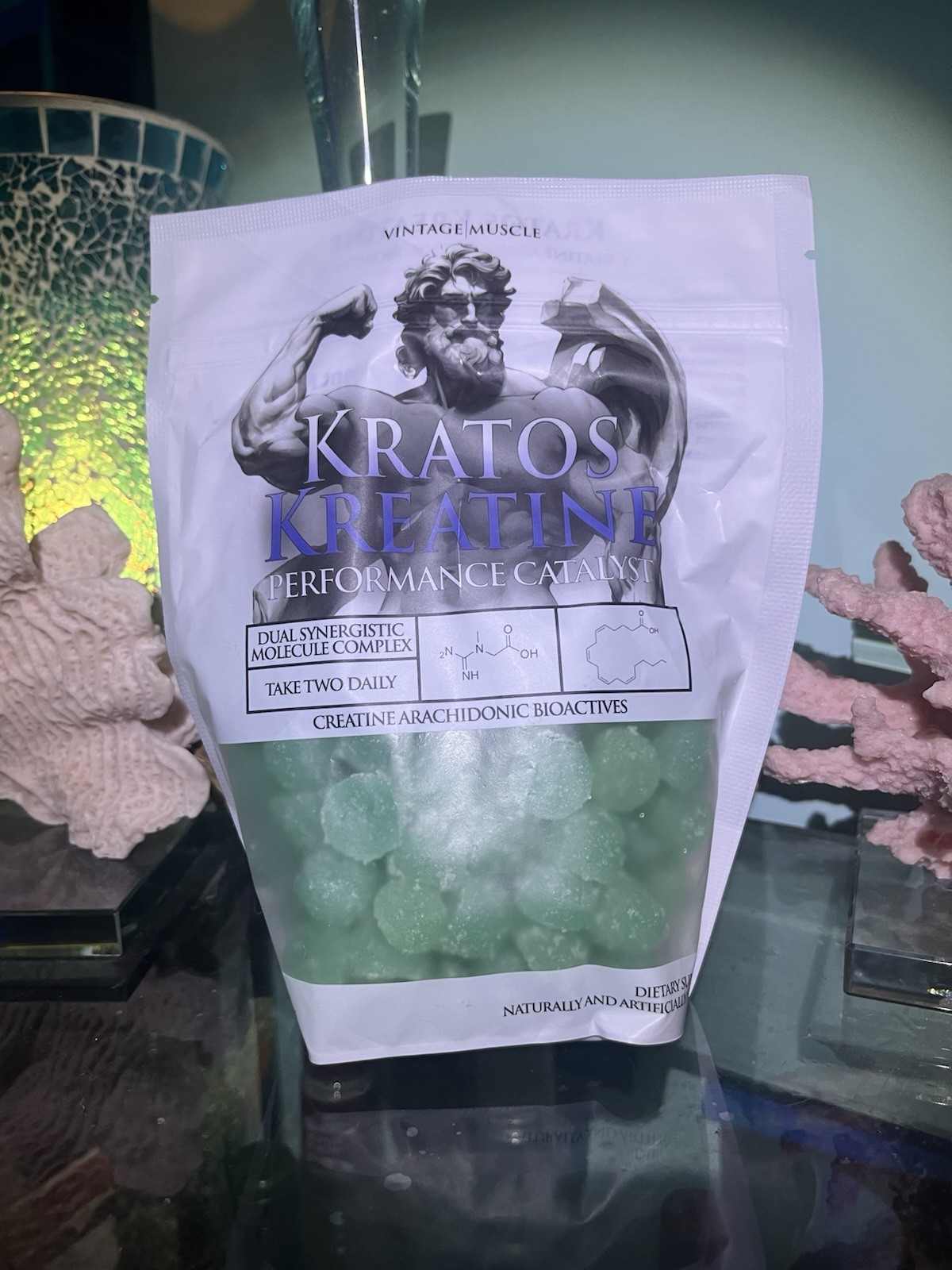Kratos Micronized Creatine Gummy’s W/Arachidonic Acid By Vintage Muscle💪🏛️