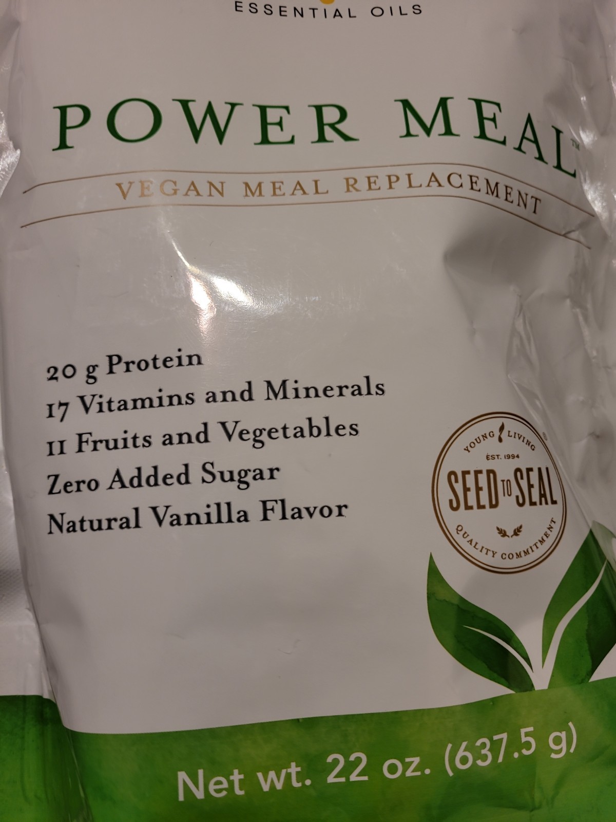 Young Living Essential Oils Power Meal Vegan Meal Replacement