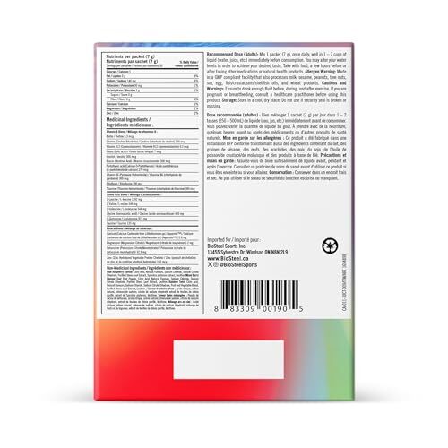 Biosteel Zero Sugar Sports Hydration Mix Variety Pack 30 Servings Flavored