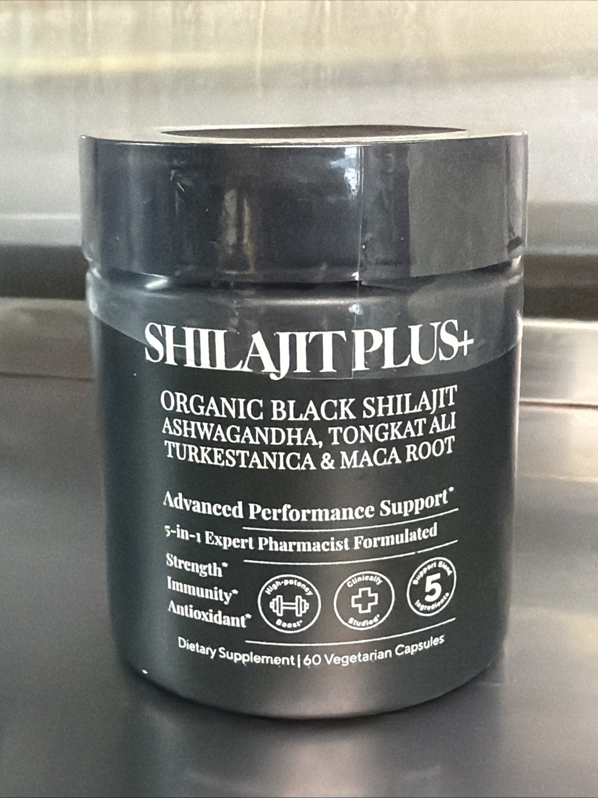5-in-1 Highest Potency Organic Black Shilajit Male Enhancing Supplement – 60 Cap