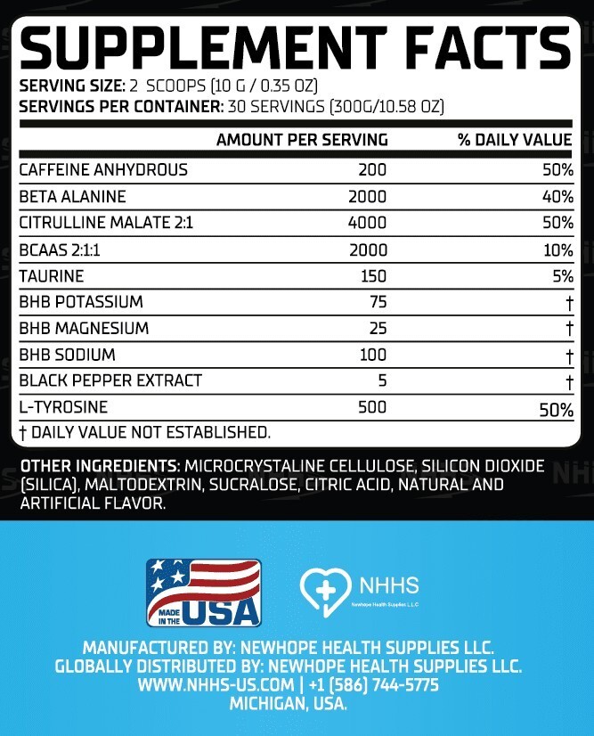 Pre workout – Ultraboost – Lemon (30 Servings)