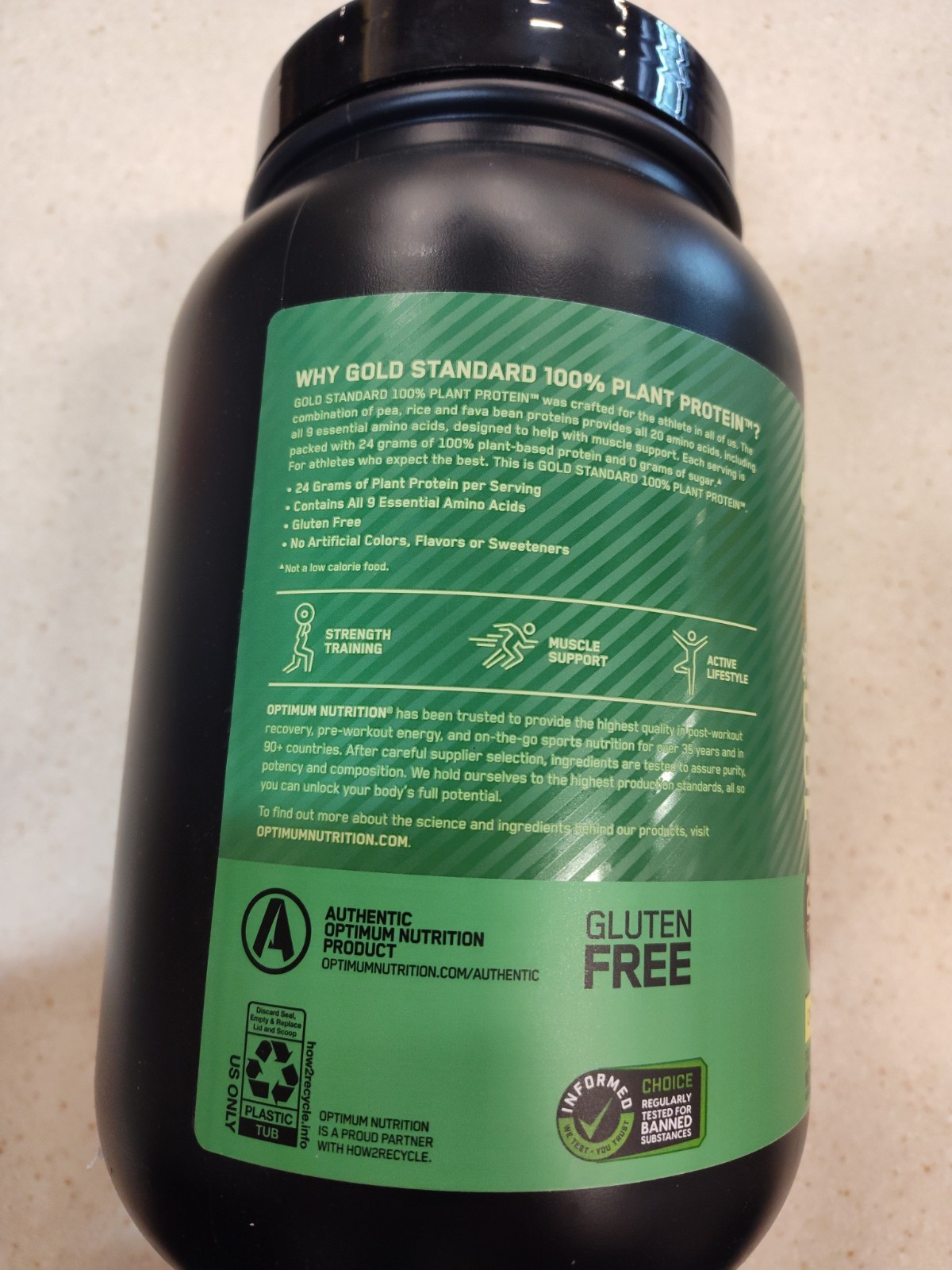 Optimum Nutrition Gold Standard Plant Protein Creamy Vanilla 1.63 lbs Exp 9/27
