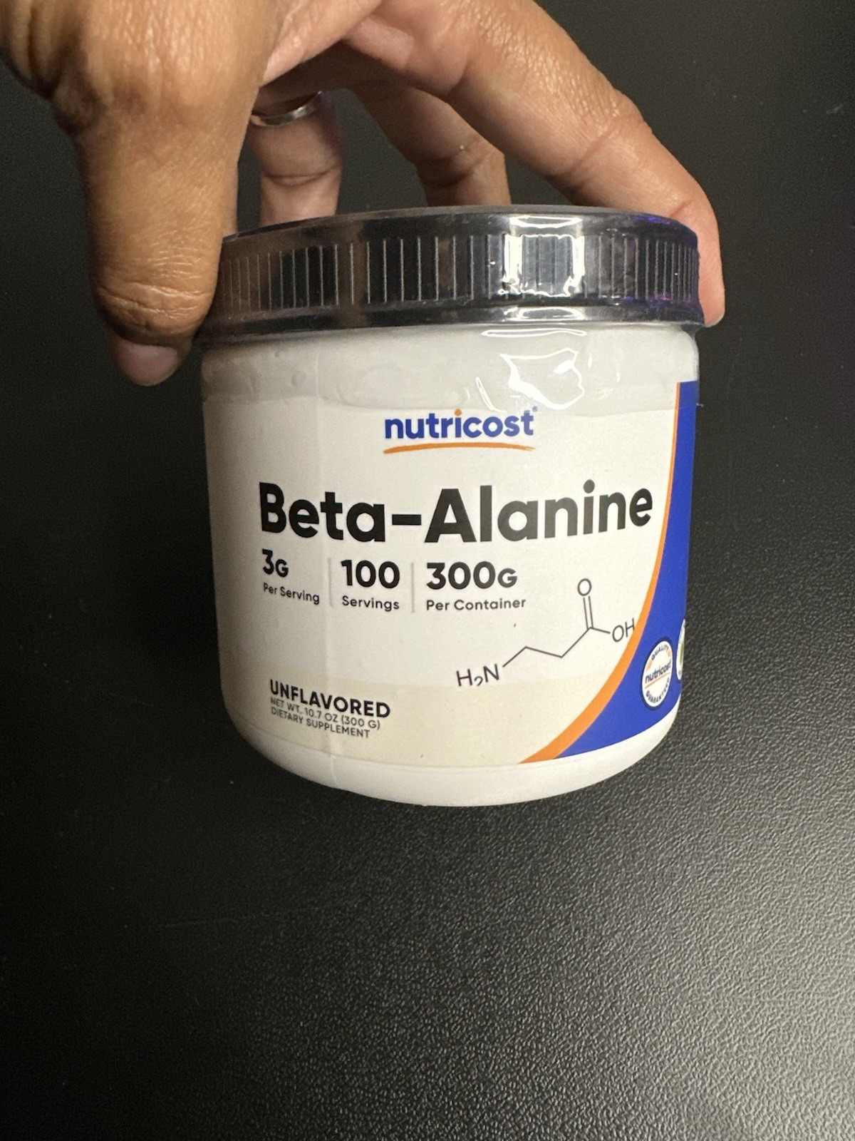 Nutricost Beta Alanine Powder 300g Pure Beta -Alanine, Unflavored