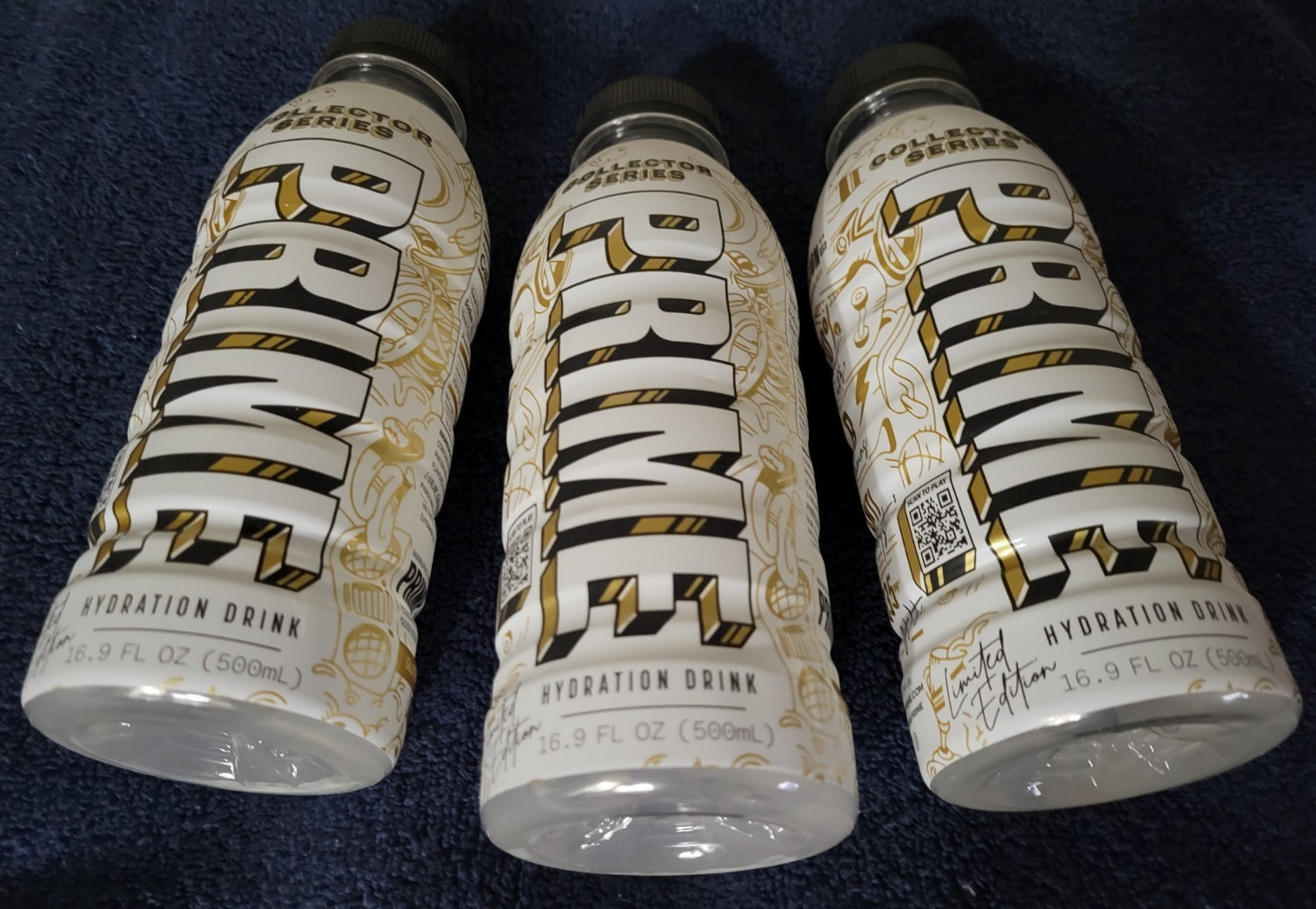 lot of 3 NEW! Prime Collector Series Hydration Drink 16.9oz bottles