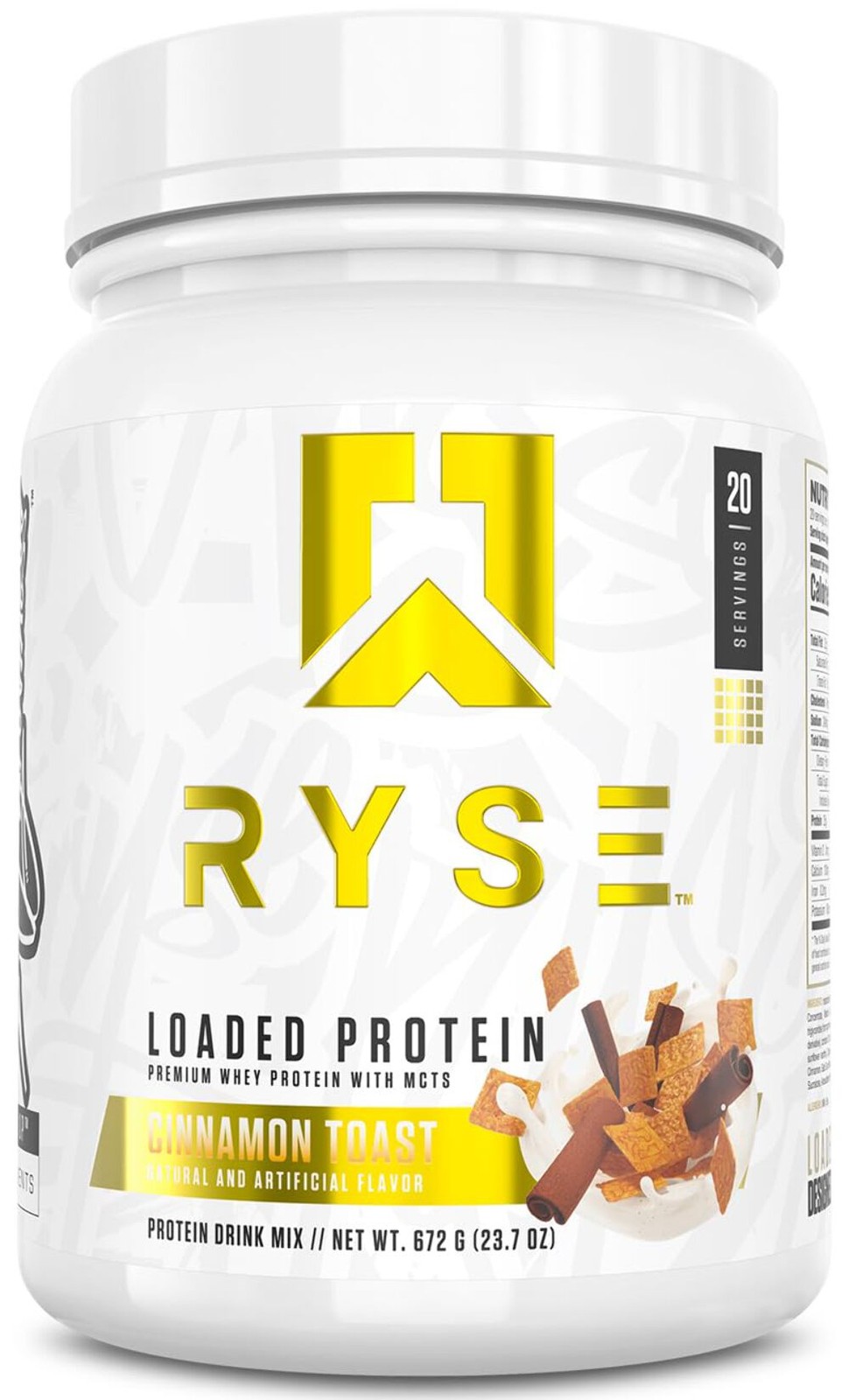 2/27 RYSE Loaded Protein Powder – Cinnamon Toast – 25g Whey Protein Isolate & Co