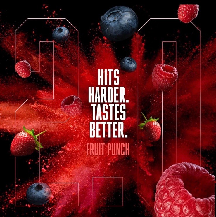 Pre Workout Powder Fruit Punch Energy Drink Mix Sports Nutrition