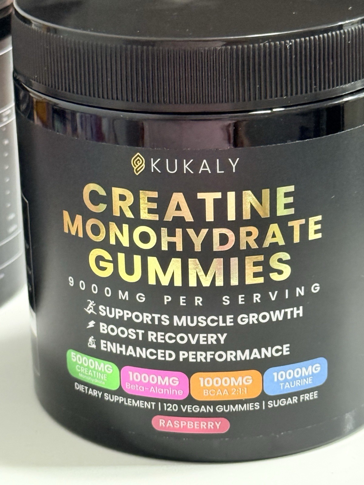 Creatine Monohydrate Gummies 9000MG Dietary Supplement Vegan Gummies Sugar Free