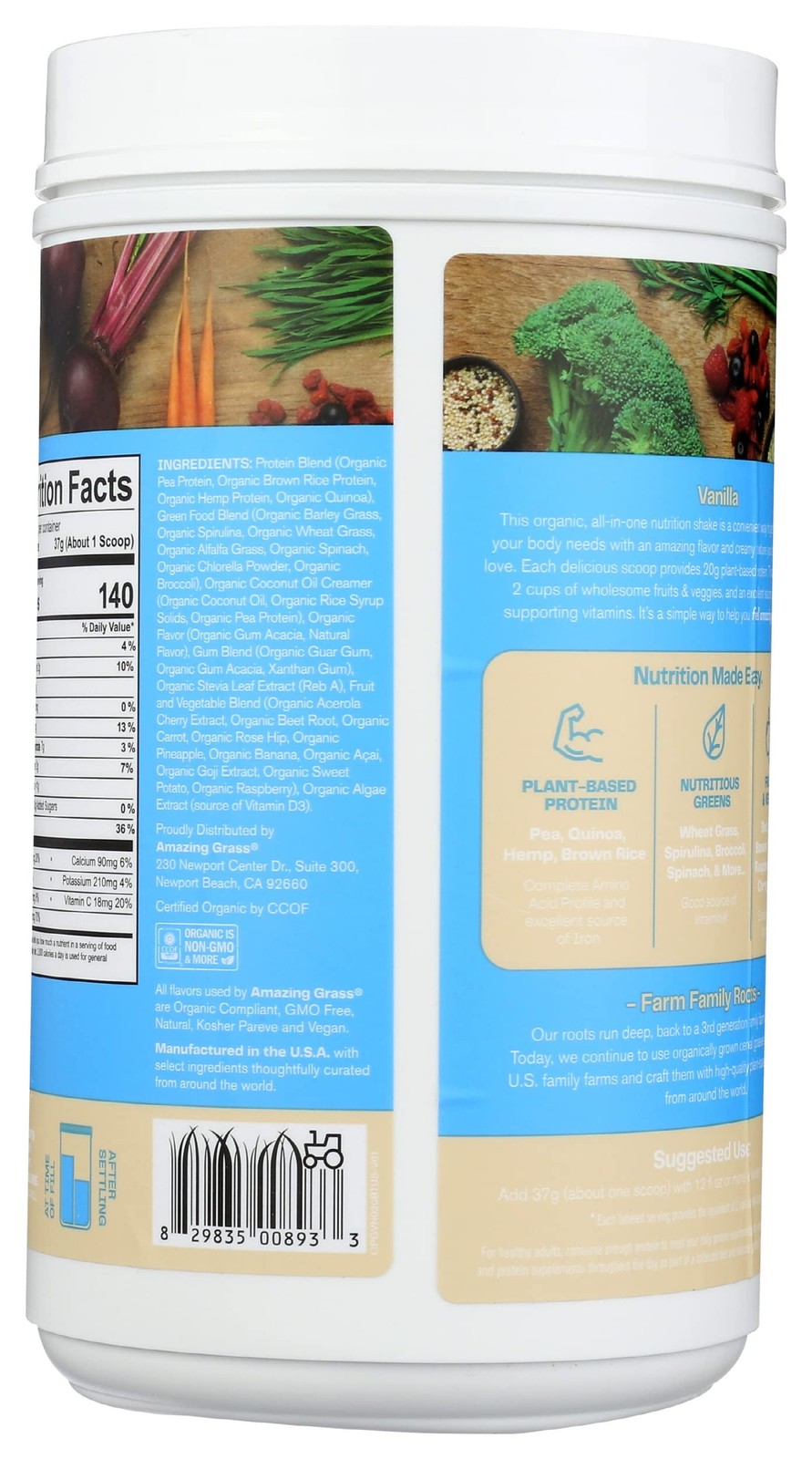 Amazing Grass Organic Plant Protein Blend: Vegan Protein Powder, New Protein …