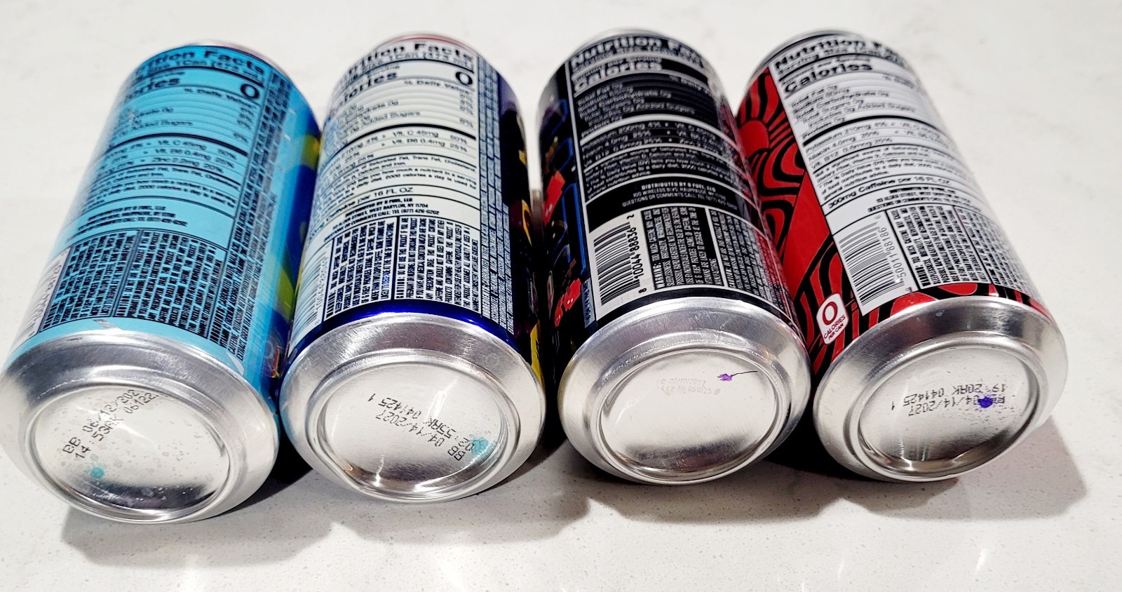 Limited Edition Megaman Sonic Pacman Pewdipie GFuel Energy Drink Can 16oz 4 pack