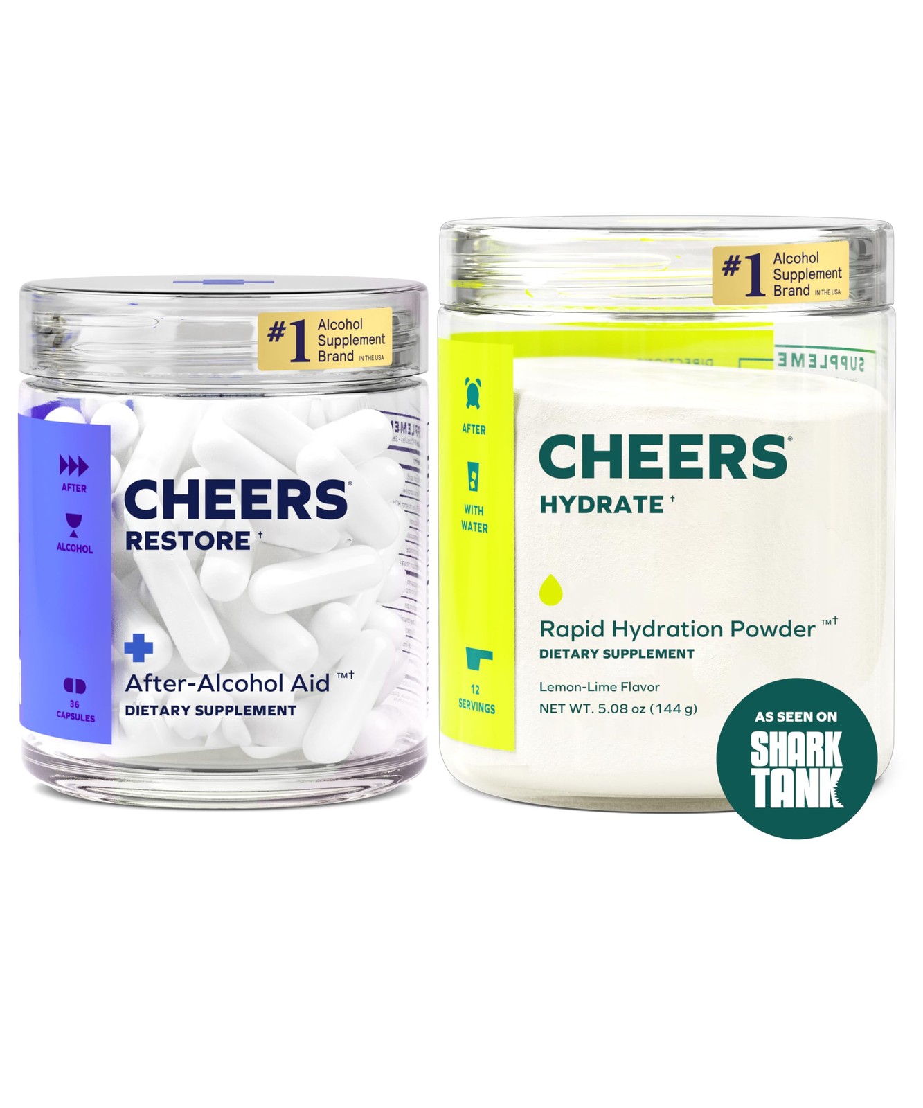 Cheers Classic Combo | Restore + Hydrate | Rehydrate & Feel Better After Drinkin