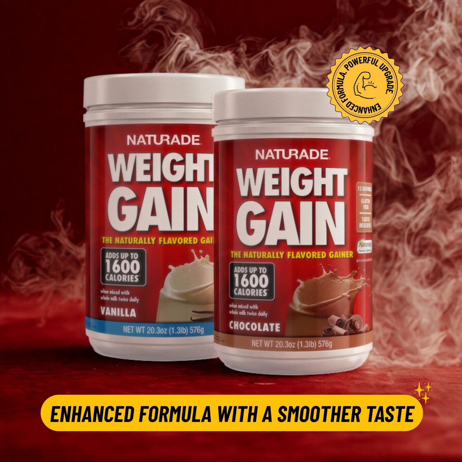 All Natural Weight Gain Drink Mix – Gluten Free, Delicious Taste, 1600 Calories