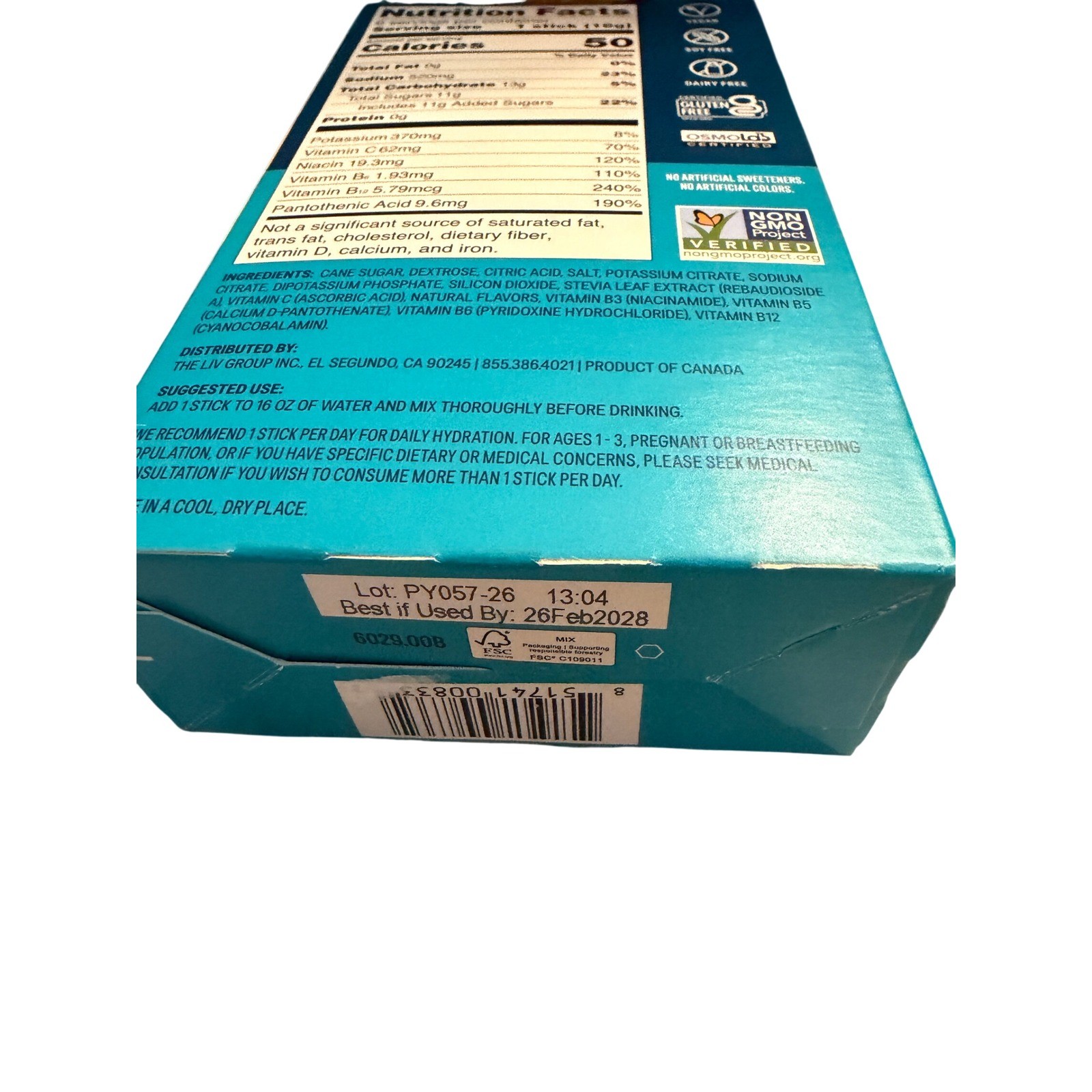 Liquid I.V. Hydration Multiplier 18 Sticks Passion Fruit New 3 Boxes Electrolyte