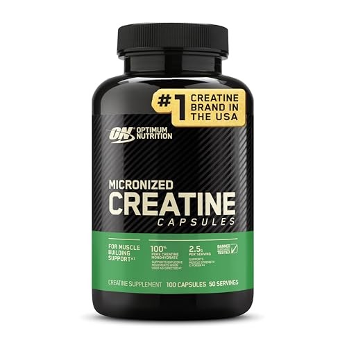 Optimum Nutrition Micronized Creatine Monohydrate Capsules, 2500mg, 100 Caps