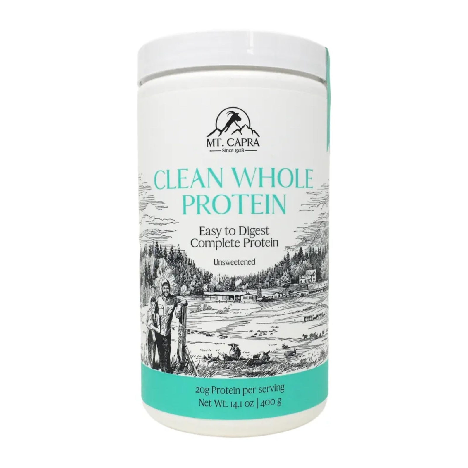Clean Goat Milk Protein Powder 14.1 oz Grass Fed A2 Easy to Digest 20g Protein