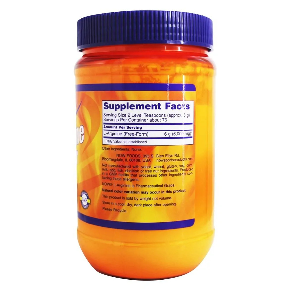 NOW Foods L-Arginine Powder, 1 lb.