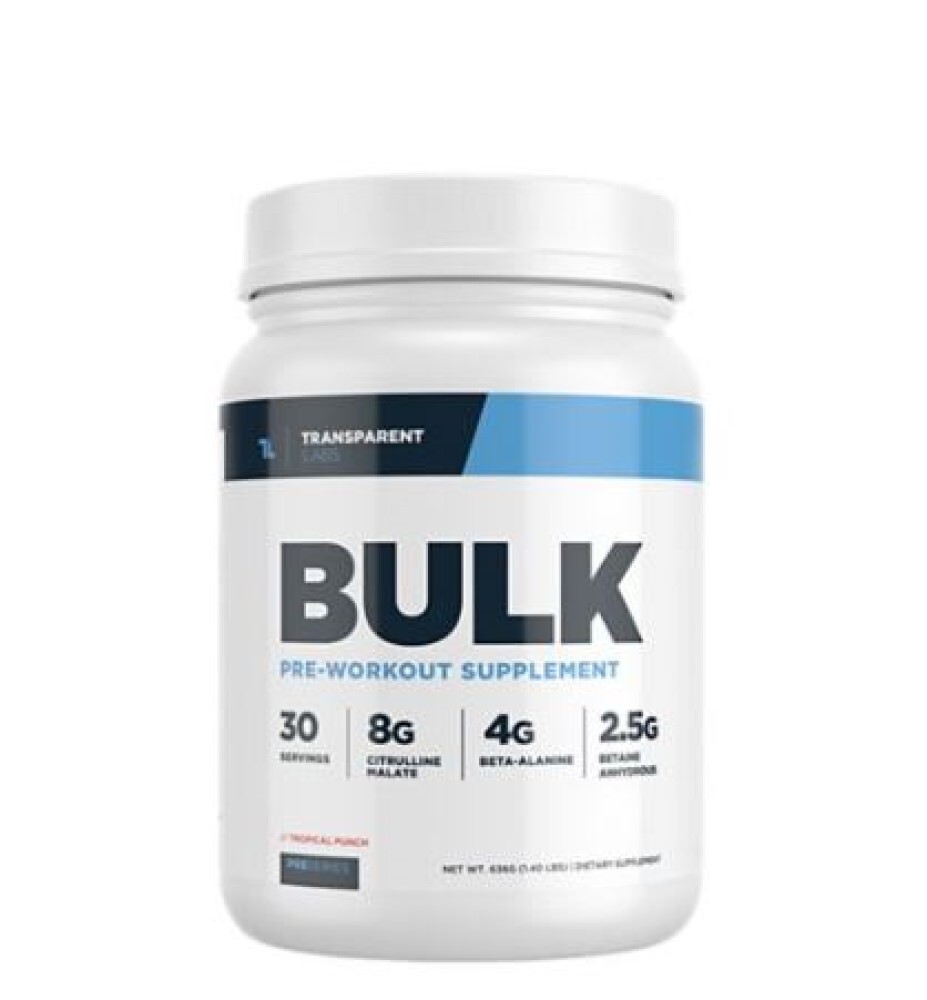 Bulk Pre-Workout Supplements – Tropical Punch (1.55 Lbs. / 30 Servings)