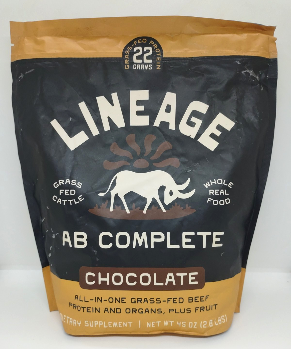 Lineage AB Complete CHOCOLATE Protein Powder 30 Servings Exp 04/2027