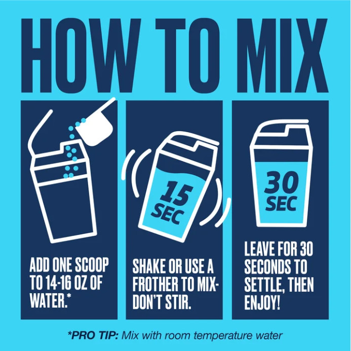 Seeq Clear Protein Powder, Blue Razz Freeze, 15 Servings