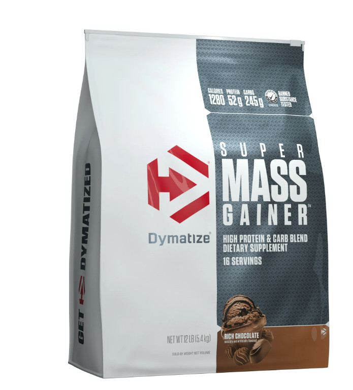 Dymatize Super Mass Gainer Rich Chocolate 12LB 52g Protein