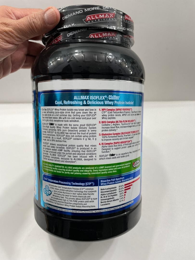 ALLMAX, Whey Protein Isolate Lemon Ice Tea Flavor, 27 G. Protein, 28 servings