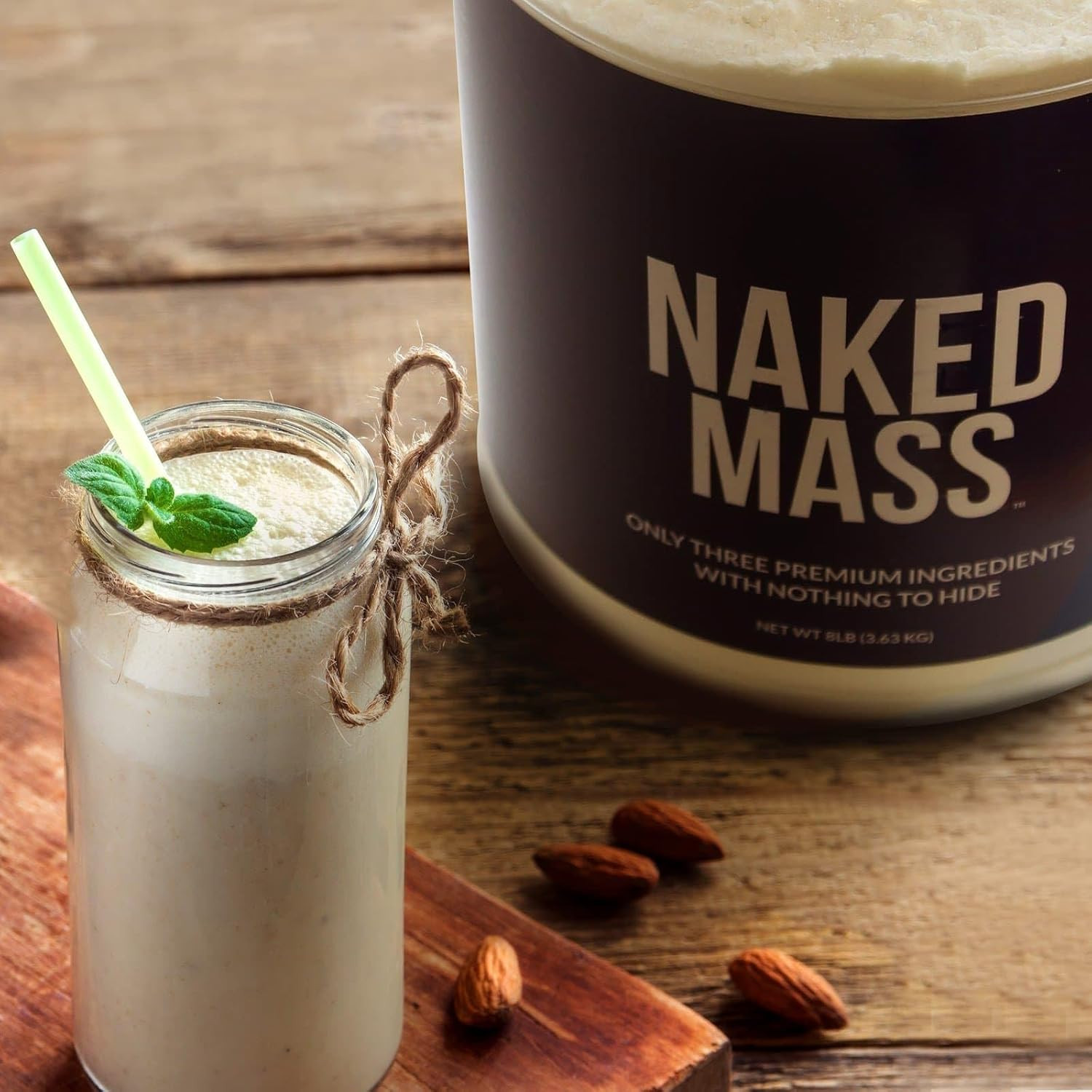 Vanilla Mass – All Natural Vanilla Weight Gainer Protein Powder – 8Lb Bulk, NSF
