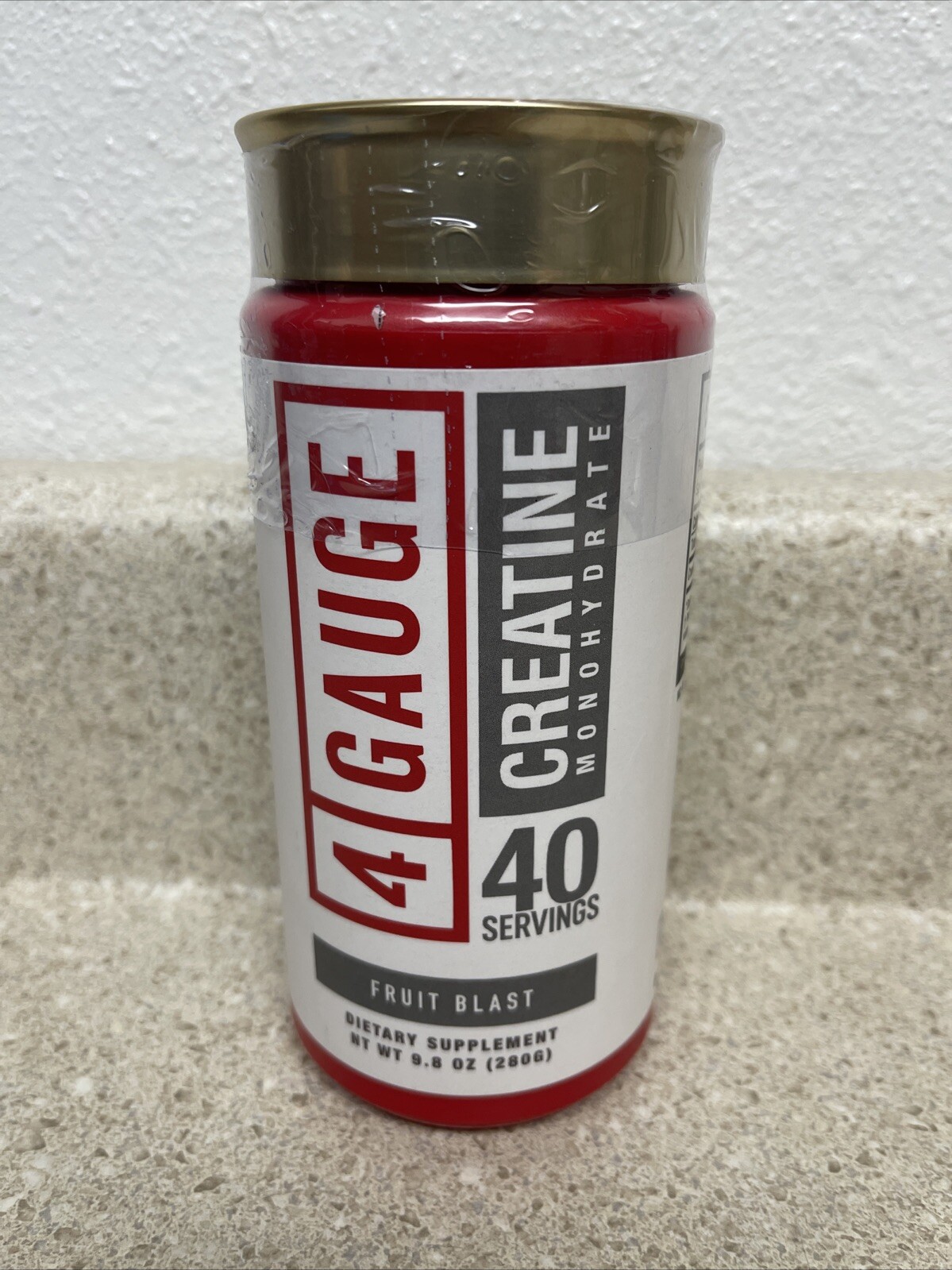 4 Gauge Creatine Monohydrate Fruit Blast 280 Grams By 4 Gauge