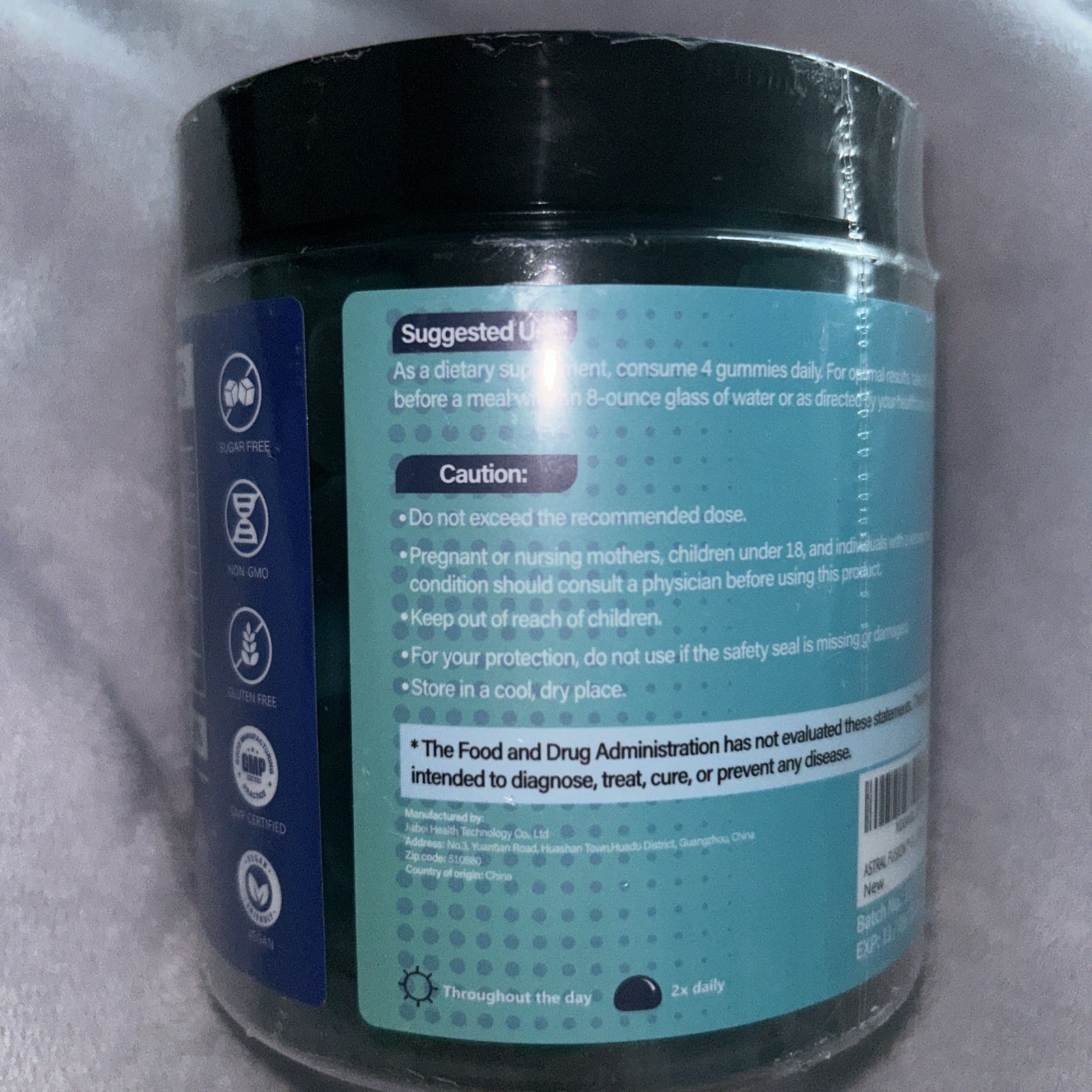 Creatine Monohydrate Halal Gummies Blueberry 5000mg,120 Vegan Sugar/Gluten Free