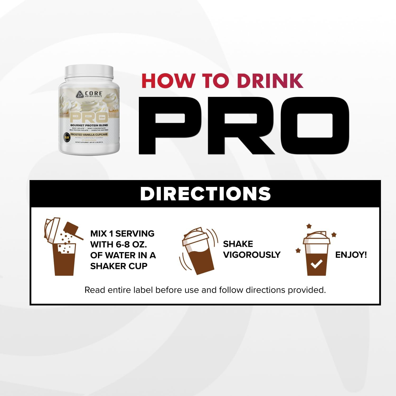 PRO Gourmet Protein Blend | Whey Protein Blend | with Mcts & Digestive Enzymes |