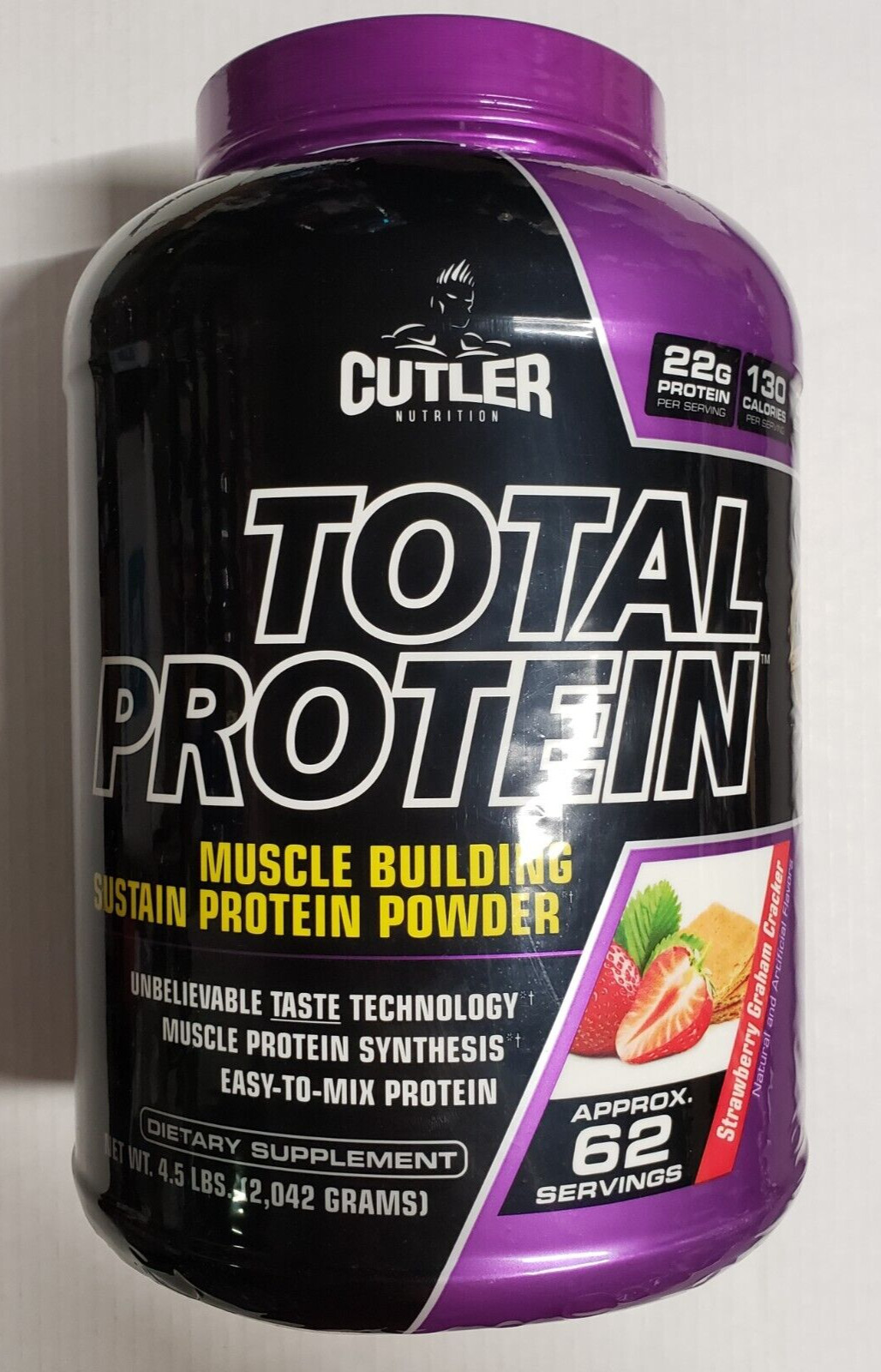 Cutler Nutrition – Total Protein – Strawberry Graham Cracker – 4.5 lbs – 7/2026