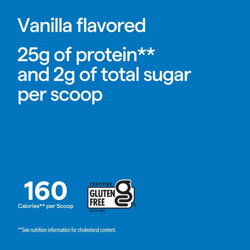 Whey Protein Powder – Vanilla – 32oz : 1-Pack, 25g Protein Per Serving