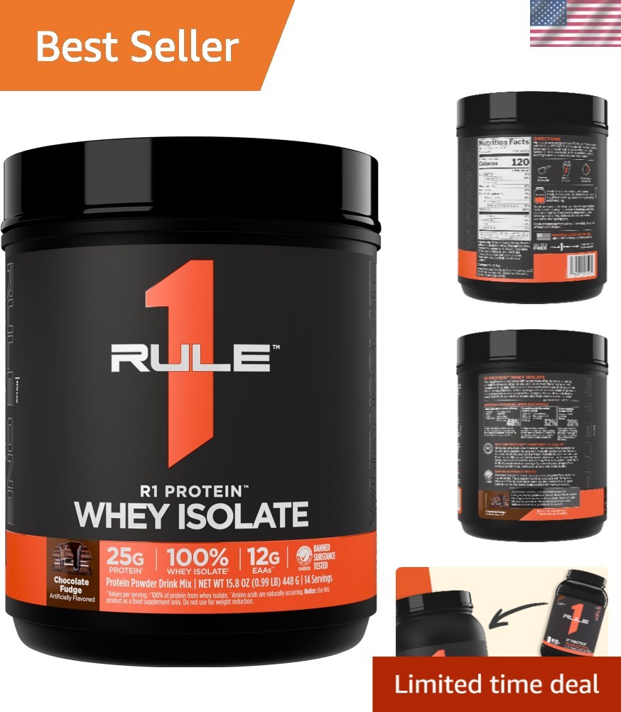 Rule 1 R1 Protein Whey Isolate – with 25g Protein & 6g BCAA Exclusively from …