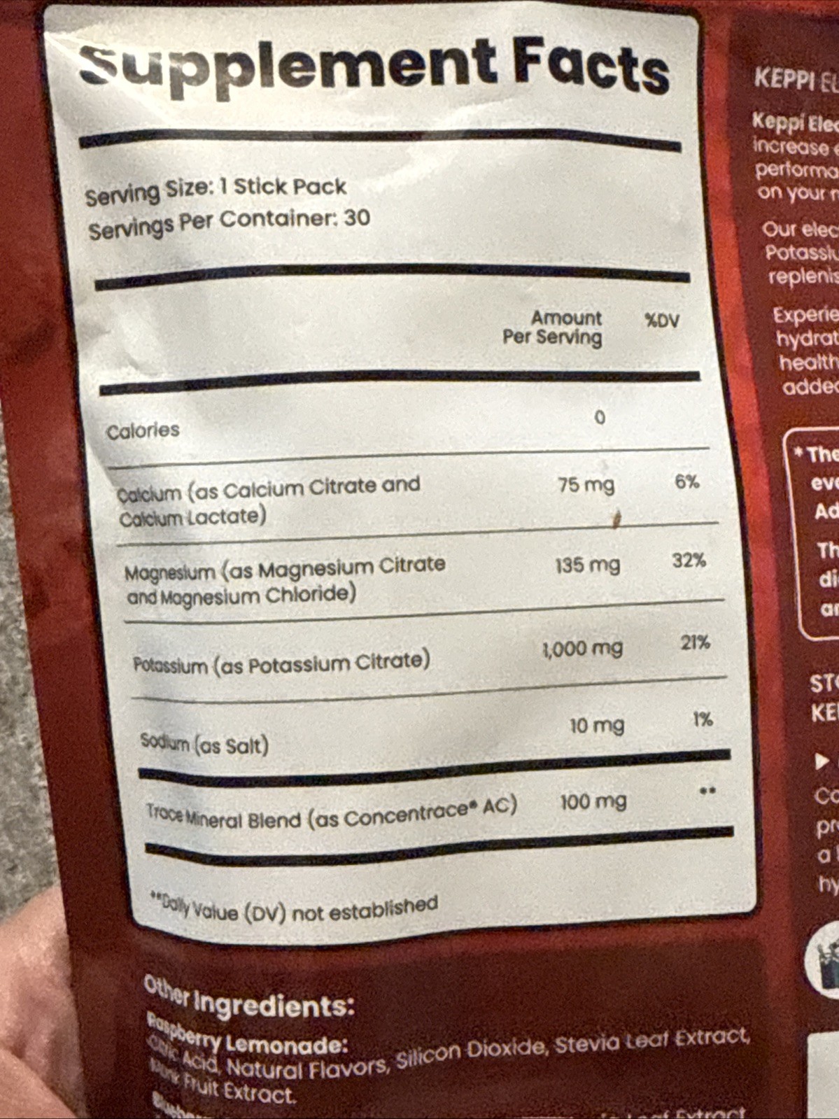 Keppi Keto Electrolytes Powder Packets Variety | No Sugar or Carbs, 30 ct