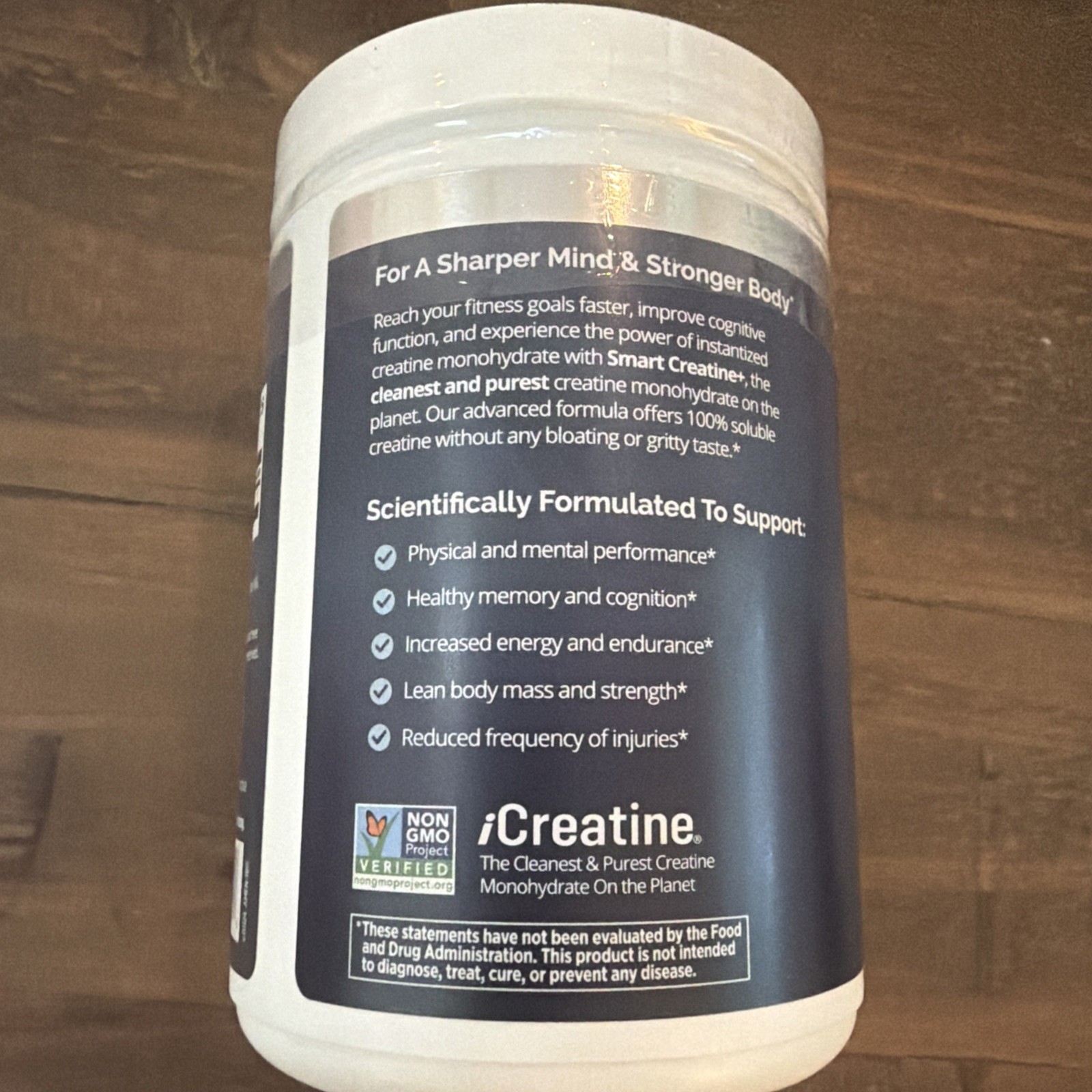 BrainMD Smart Creatine+ Instantized Creatine Monohydrate Unflavored 309g NEW