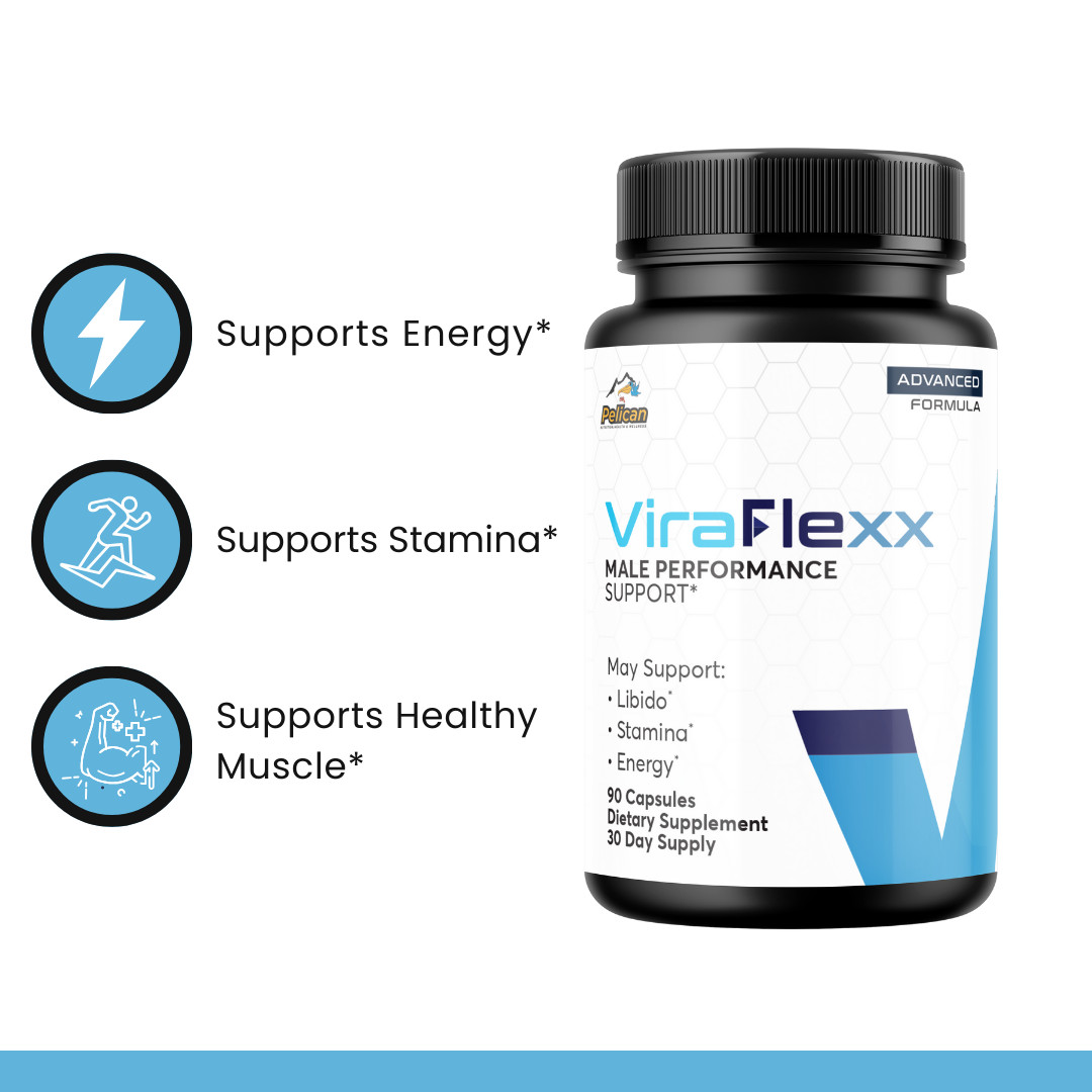 ViraFlexx- Bodybuilding & Men’s Health Support- 2 Bottles- 180 Capsules