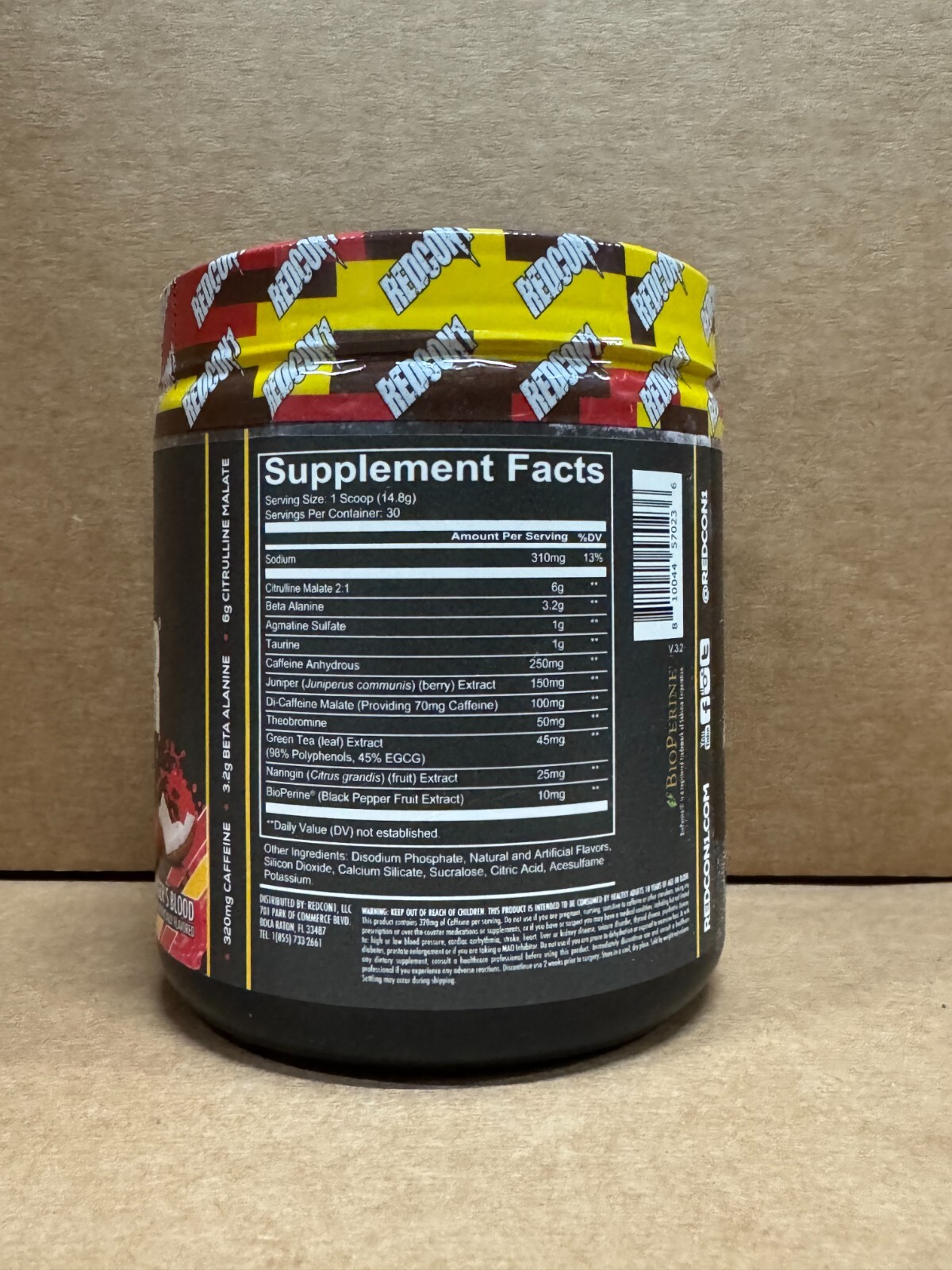 REDCON1 TOTAL WAR Pre Workout 30 Serv Tigers Blood Free Ship 2026 EXP SALE