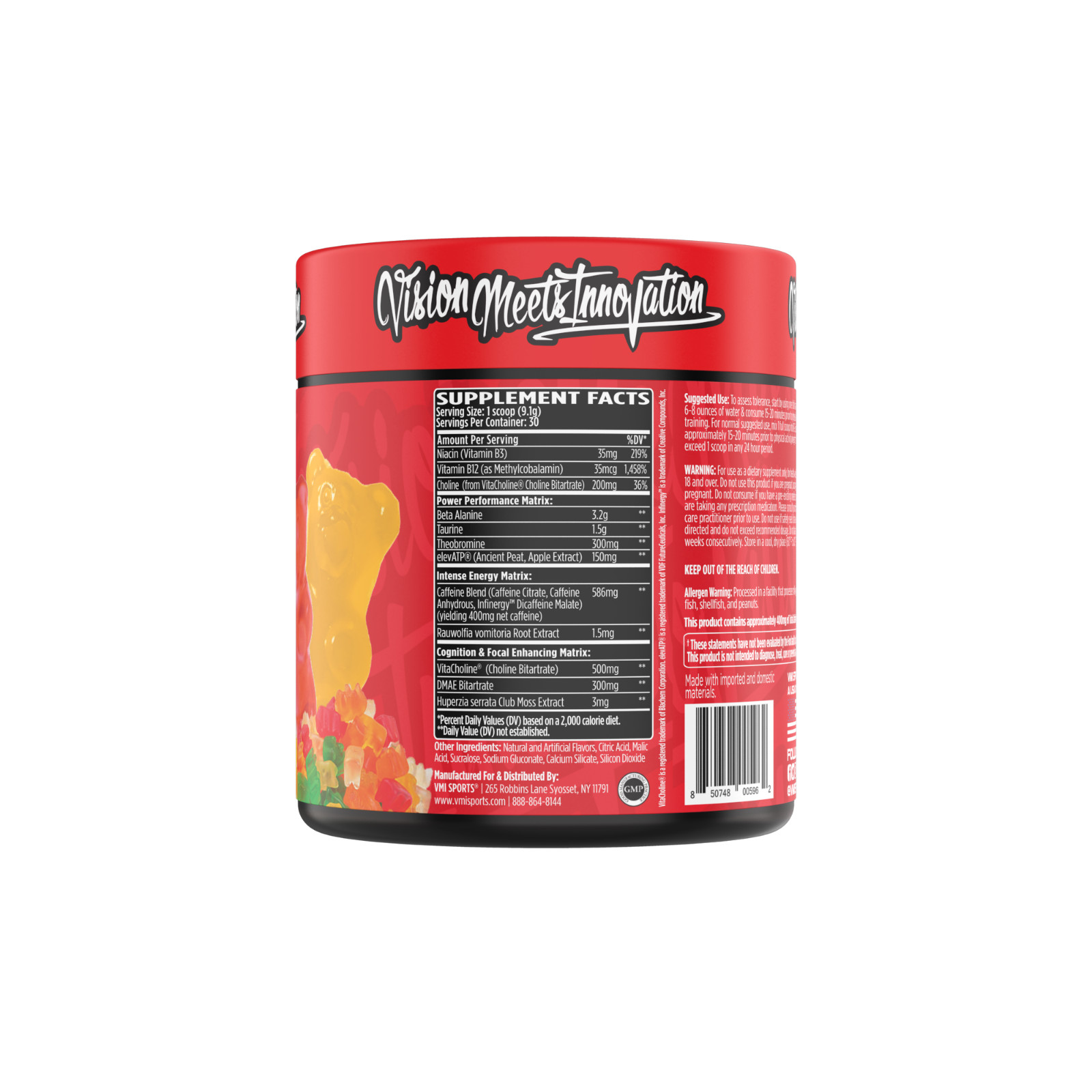 VMI Sports® KXR Best Pre-Workout Supplement – Gummy Bear