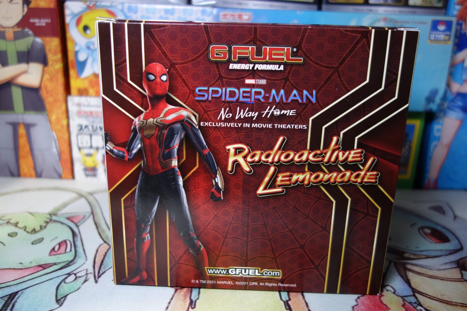 Spiderman No Way Home Red and Blue G fuel Collector’s Box Brand New On Hand!