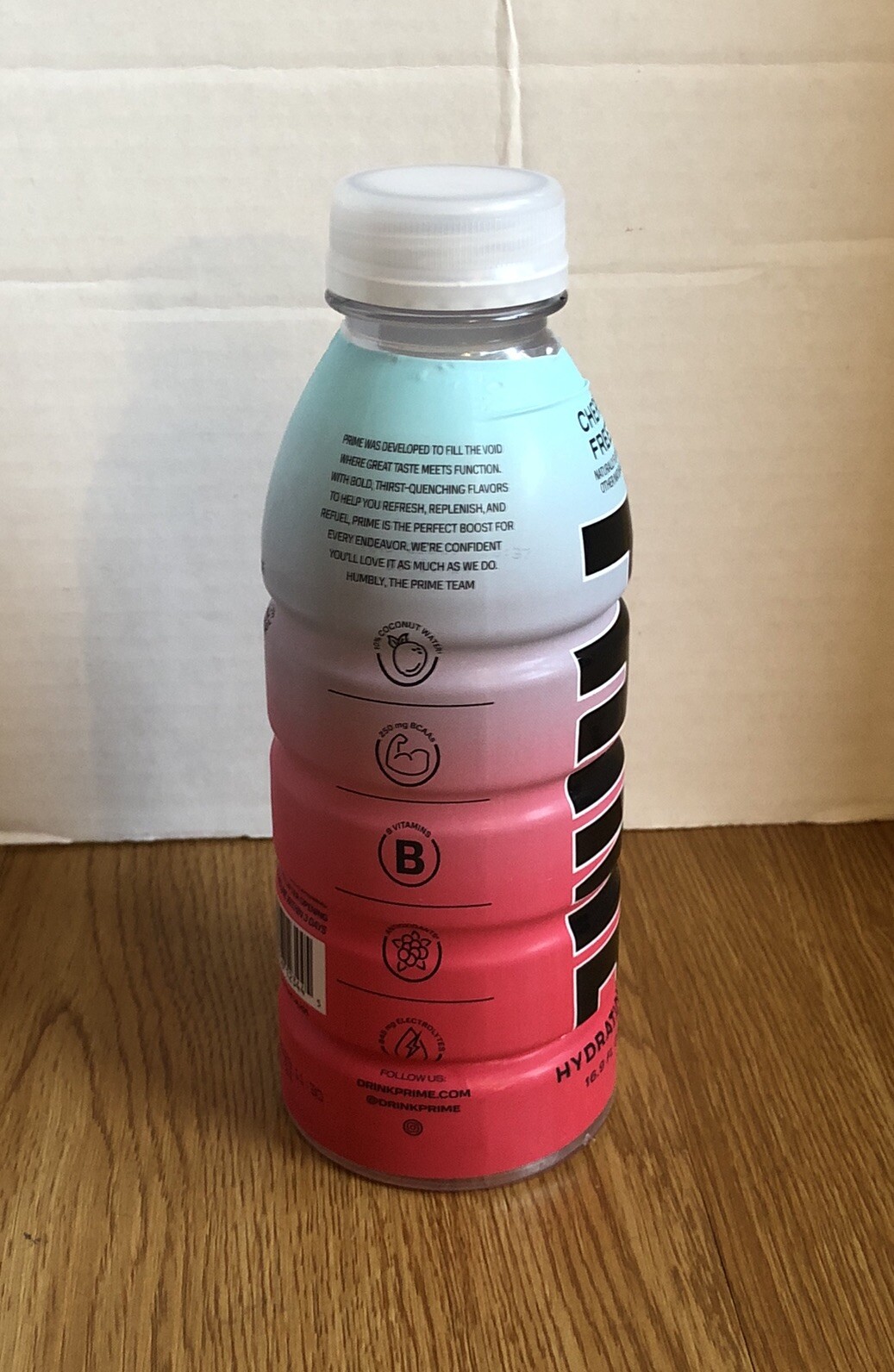 PRIME Hydration Drink CHERRY FREEZE Limited Color Change Label 16.9oz | 1 Bottle