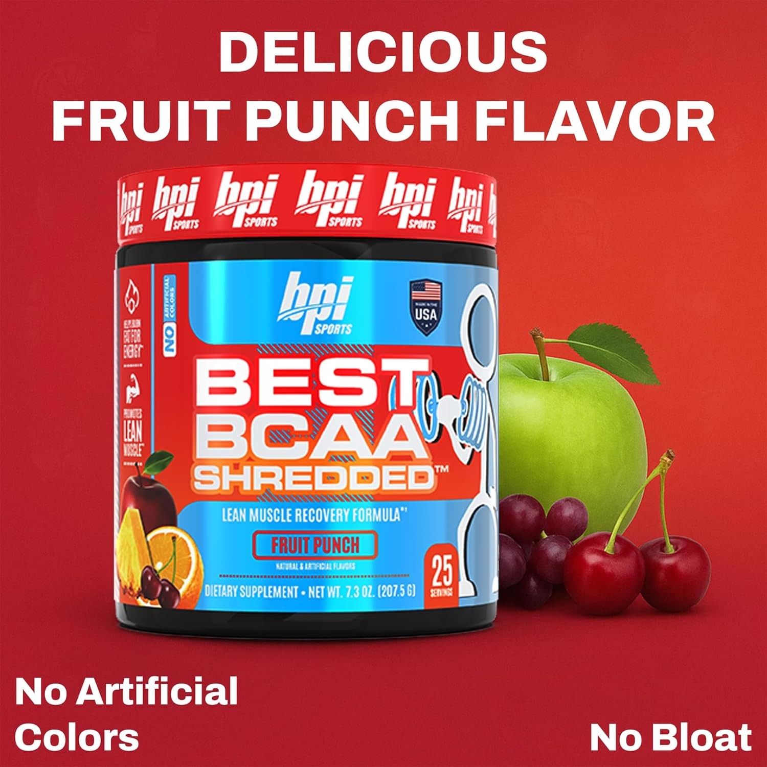 BPI Sports Best BCAA Shredded – Caffeine Free Thermogenic Recovery Drink,…