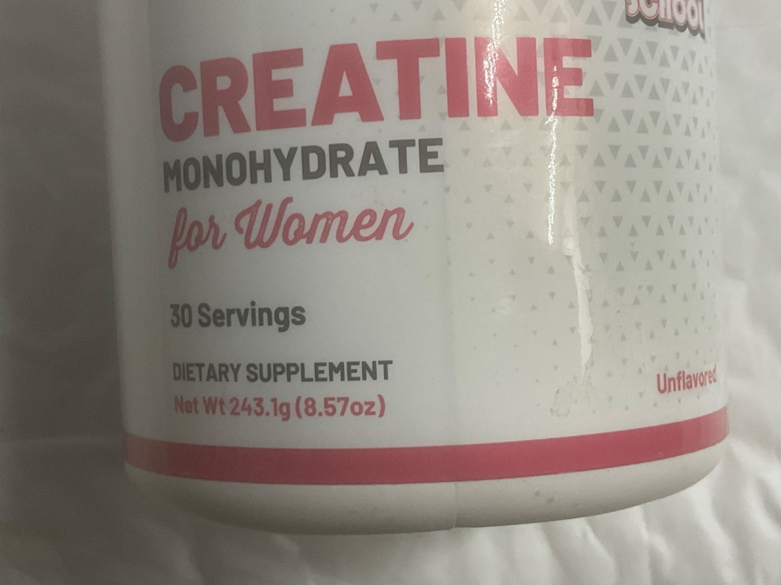 Old School Creatine Monohydrate Powder for Women 30 servings unflavored 5/27