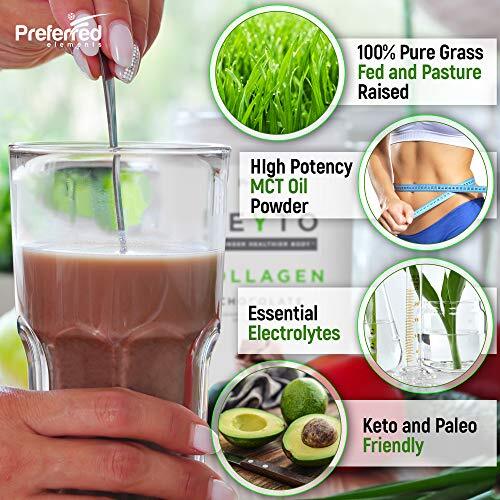 KETO MEAL REPLACEMENT Collagen Powder Supplement By PREFERRED ELEMENTS