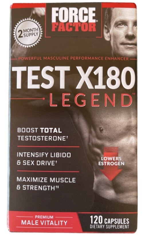 Force Factor Test X180 Legend Testosterone Booster (120 ct.) EXP:10/25