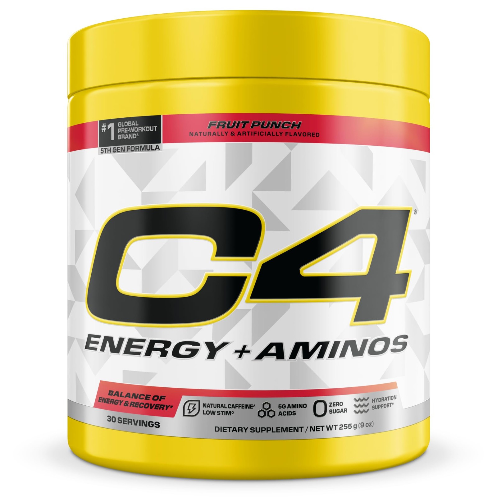 Energy + Aminos Powder, 5g BCAAs & EAAs for Muscle Recovery, 3 Electrolytes f…
