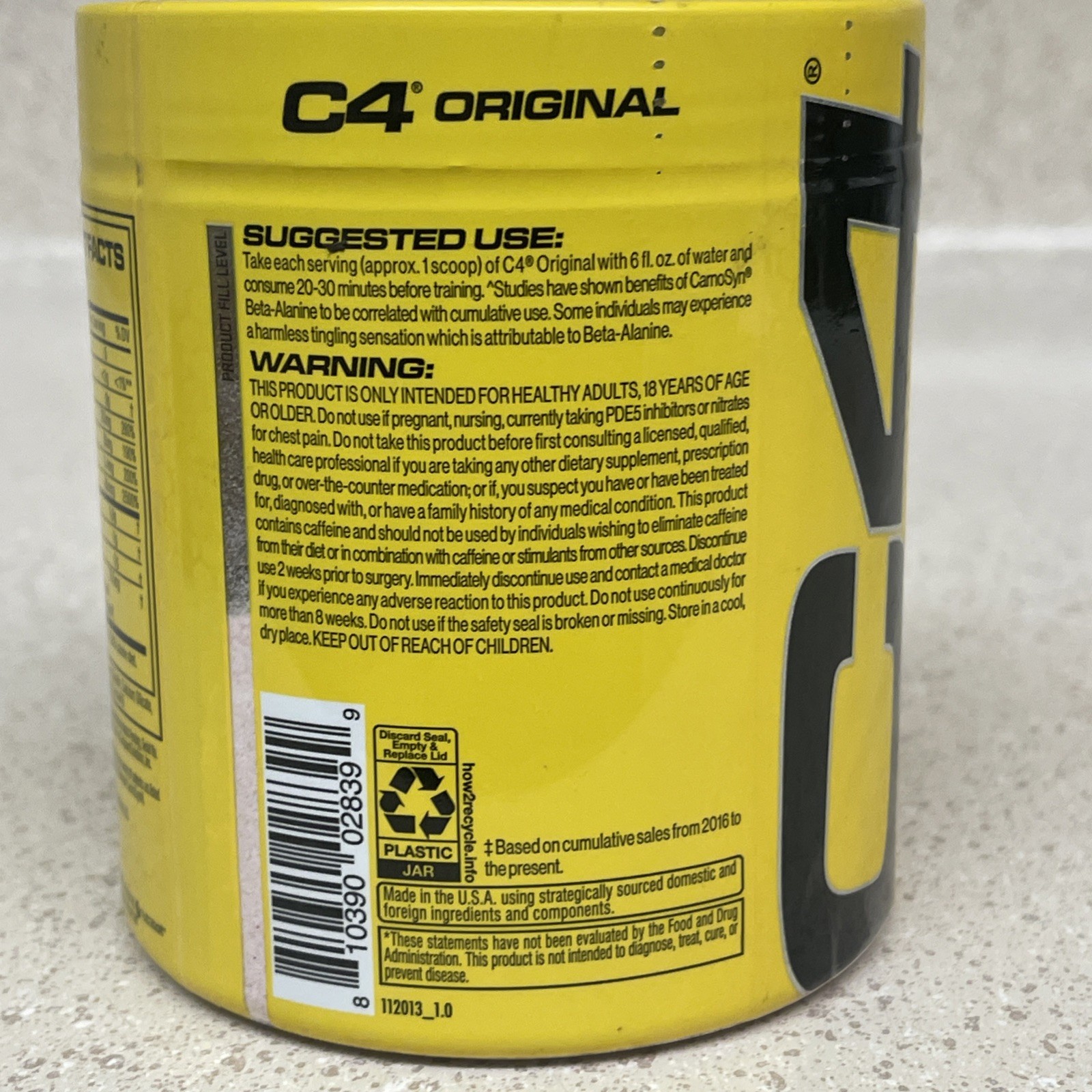 C4® Original, Pre-Workout, Fruit Punch, 12.7 oz (360 g) Exp 10/2026